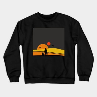 Tatooine colorful sunset Crewneck Sweatshirt